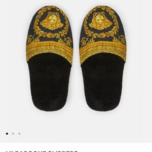 Versace silk slippers